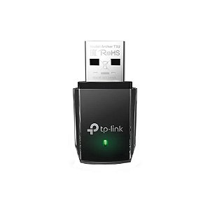 Adaptador USB TP-Link Archer T3U AC1300 Mini Duplo - Preto