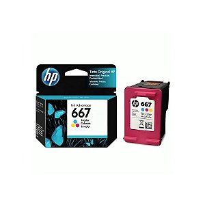 Cartucho de Tinta HP 667 - Tricolor