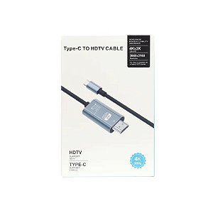 Cabo Adaptador USB-C para HDMI Macho - Preto
