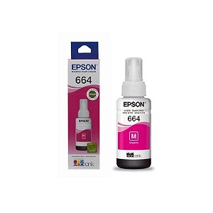 Tinta para Impressora Epson 664 T664320 com 70ml - Magenta