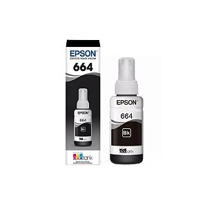 Tinta para Impressoras Epson 664 T664120 com 70ml - Preto