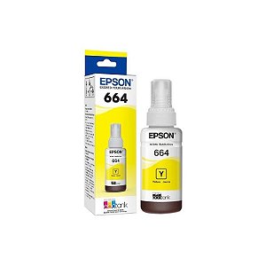 Tinta para Impressora Epson 664 T664420 com 70ml - Amarelo