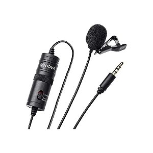 Microfone Boya BY-M1 DSLR Lapela
