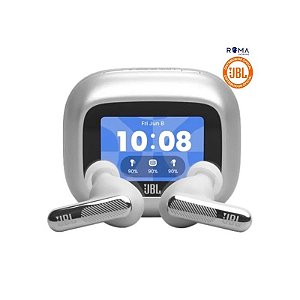 Fone de Ouvido JBL Live Beam 4 Bluetooth IP55 - Prata JBLLIVEBEAM4SILAM