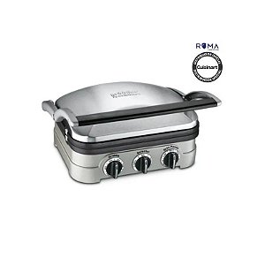 Grill Multiuso Cuisinart GR-4NNAS 5 em 1 Antiaderente Inoxidável 110V