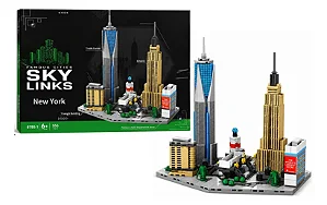 Mini Blocos De Montar Grandes Cidades Nova York - 555 Peças