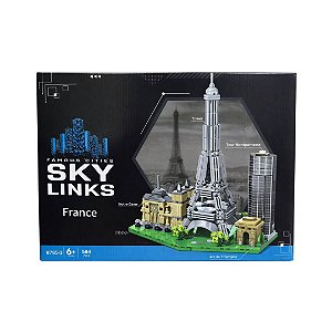 Mini Blocos De Montar Grandes Cidades França - 584 Peças