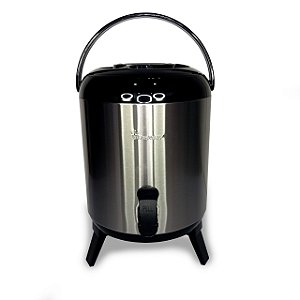 Botijão Termico Para Bebidas Inox  7,7Litros Preto Henay