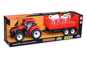 Trator de Brinquedo New Farm Boiadeiro Max 40cm Adijomar