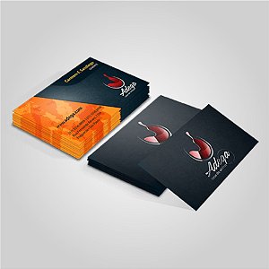 Cartão de Visita Premium | Laminação Fosca + Verniz Localizado ( Frente / Verso )