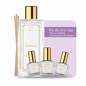 Kit 3 Aromas 30ml + 1 Difusor 100ml