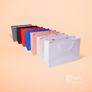 Sacola de Papel M - 23x33,5x12 cm