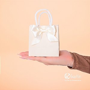 Sacola Mini - 9,5x9,5x5 cm ( Laços não inclusos )