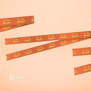 Fita de Cetim Largura 10mm Personalizada