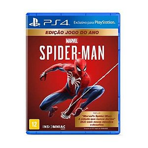 Jogo Marvel's Spider-Man GOTY PS4 Mídia Física Original (Seminovo)