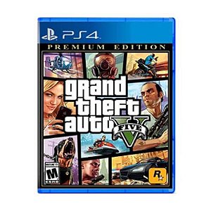 Jogo GTA V - Grand Theft Auto V (Premium Edition) PS4 Mídia Física Original (Lacrado)