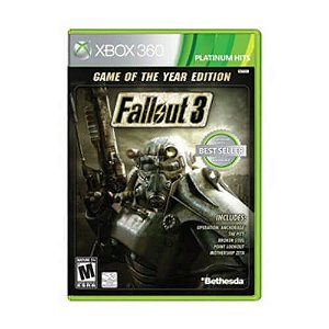 Jogo Fallout 3 GOTY Xbox 360 Mídia Física Original (Seminovo)