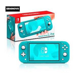 Console Nintendo Switch Lite Turquesa (Seminovo)