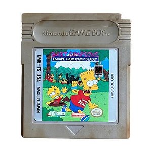 Jogo Bart Simpsons: Escape From Camp Deadly Game Boy (Seminovo) Somente Cartucho