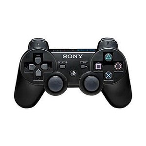 Controle Sem Fio Dualshock 3 Preto - PS3 (Seminovo)