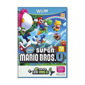 Jogo New Super Mario Bros U + New Super Luigi Nintendo Wii U Mídia Física Original (Seminovo)