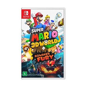 Jogo Super Mario 3D World + Bowser's Fury Nintendo Switch Mídia Física Nacional Original