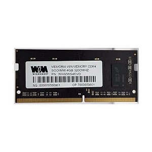Memória Ram DDR4 4GB 3200Mhz 1.2V - Winmemory - Notebook