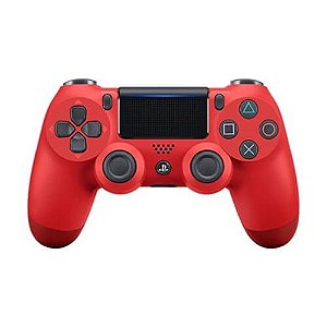 Controle Sem Fio Dualshock 4 Magma Red Sony - PS4 (Seminovo)