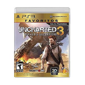 Jogo Uncharted 3: Drake's Deception PS3 Físico Seminovo