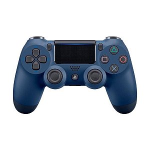 Controle Sem Fio Dualshock 4 Azul Midnight - PS4 (Seminovo)
