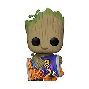 Boneco Funko Pop I am Groot - Groot With Cheese Puffs 1196