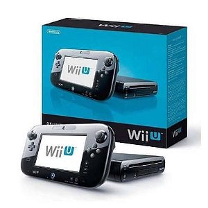 Console Nintendo Wii U Preto na Caixa (Seminovo)