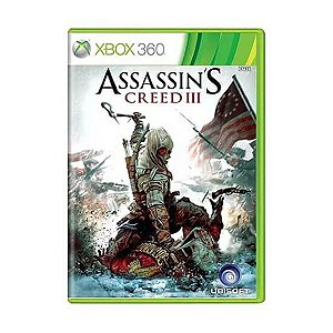 Jogo Assassin's Creed III Xbox 360 Físico Original Seminovo