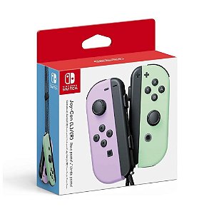 Controle Nintendo Joy-con Roxo e Verde Pastel Switch