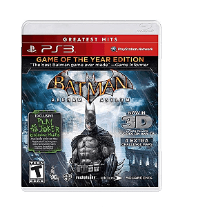 Jogo Batman Arkham Asylum PS3 Mídia Física Original Seminovo