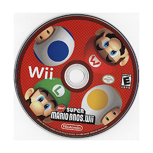 Jogo New Super Mario Bros. Wii Nintendo Wii Disco (Seminovo)
