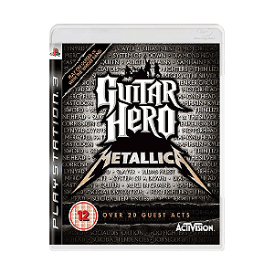 Jogo Guitar Hero Metallica PS3 Físico Original Seminovo