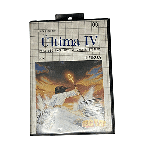 Jogo Última IV Master System Mídia Física Original Seminovo