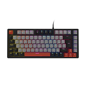 Teclado Gamer Mecânico RGB Kirin 75% Switch Red - Pcyes