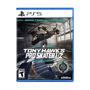Jogo Tony Hawk's Pro Skaters 1+2 PS5 Físico Original Lacrado