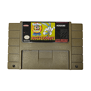 Jogo Buster Busts L. SNES Super Nintendo Paralelo Seminovo