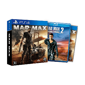 Jogo Mad Max + Filme Mad Max 2 PS4 Físico Original Seminovo