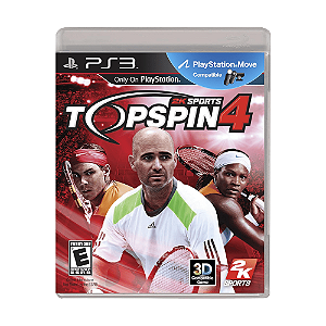 Jogo 2K Sports Topspin 4 PS3 Mídia Física Original Seminovo