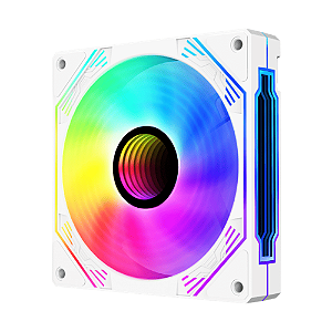 Cooler RGB Fan 12x12Cm Branco FC1397 - Hayom