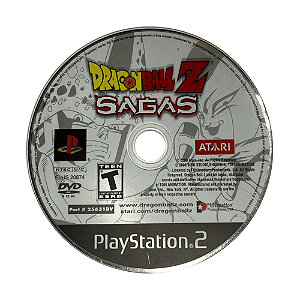 Jogo Dragon Ball Z Sagas PS2 Original Somente Disco Seminovo