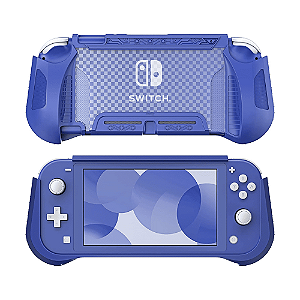 Capa Grip Console Nintendo Switch Lite Azul Heystop Seminovo