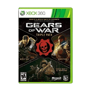 Jogo Gears Of War Triple Pack Xbox 360 Físico (Seminovo)