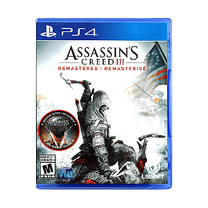 Jogo Assassin's Creed 3 Remasterizado PS4 Físico (Seminovo)