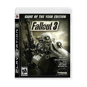 Jogo Fallout 3 GOTY PS3 Mídia Física Original (Seminovo)