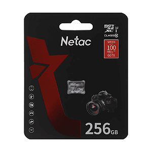 Cartão de Memória Micro Sd 256GB P500 Extreme Pro - Netac